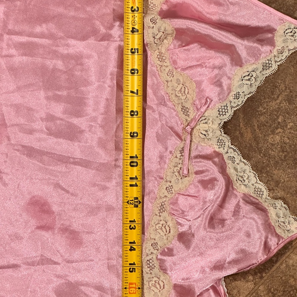 Robert Louis Pink Asymmetrical Dress Satin & Lace dress Y2K Fairycore Coquette - Picture 4 of 11